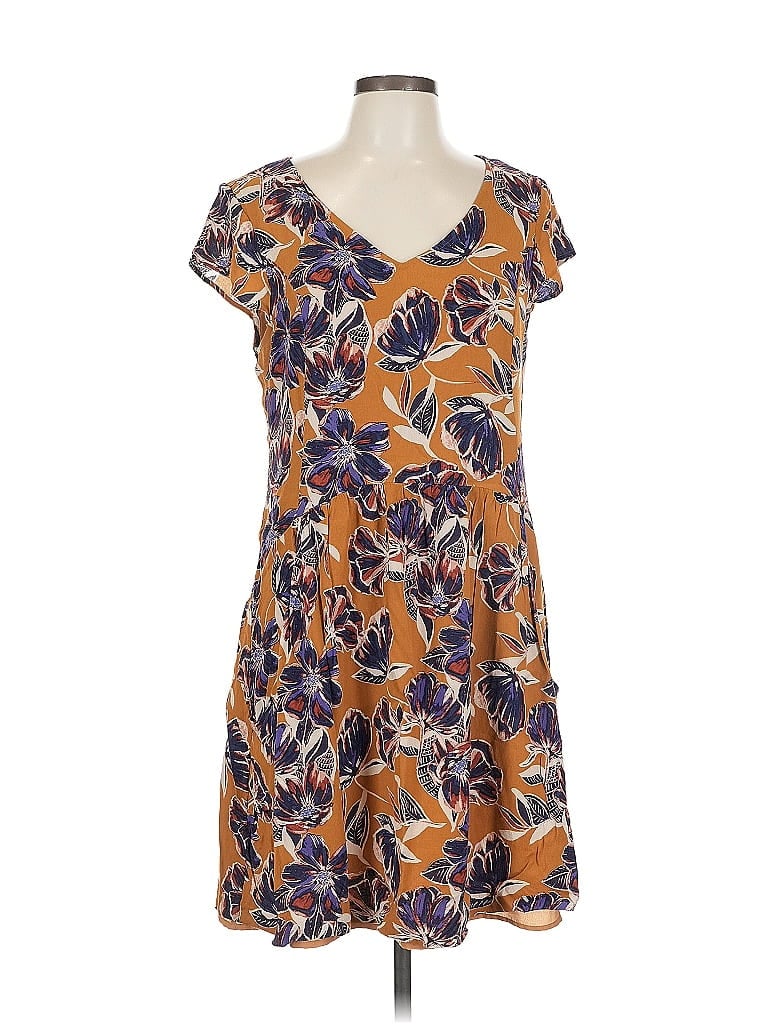 Pre-owned Garnet Hill Casual Dress In Brown