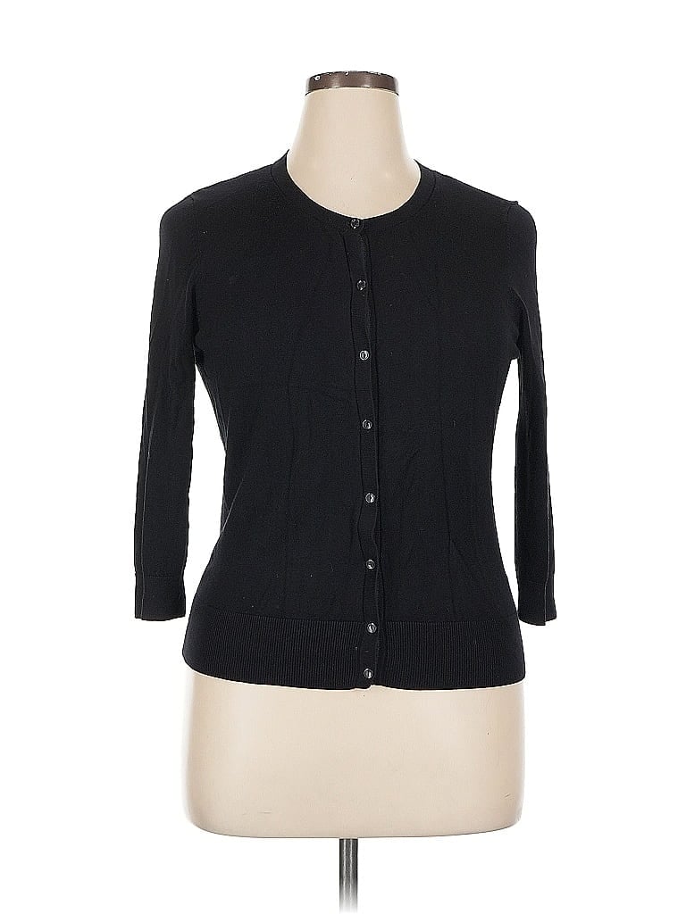 HALOGEN Pre-owned Cardigan Sweater In Black