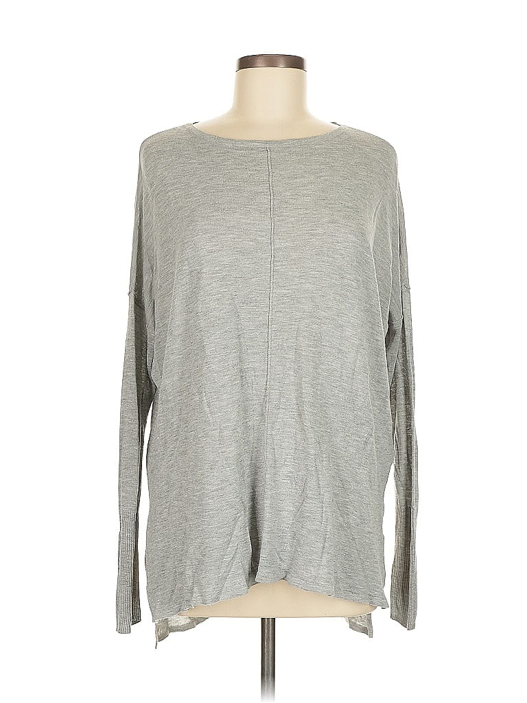 Pre-owned H&m Pullover Sweater In Gray