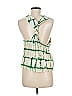 Zara 100% Polyester Green Sleeveless Blouse Size M - photo 2