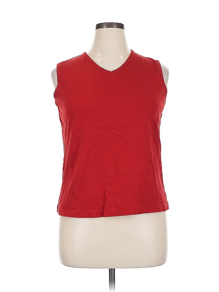 Pre-owned Cj Banks Sleeveless T-shirt In Red