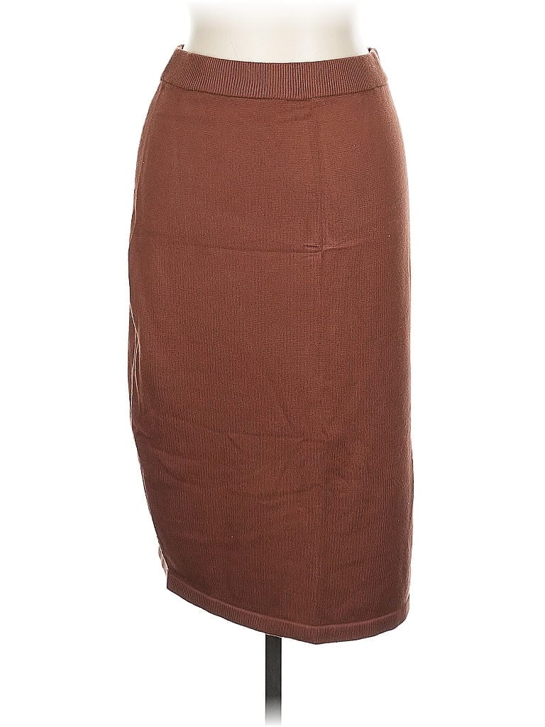 Pre-owned Unbranded Casual Skirt In Brown