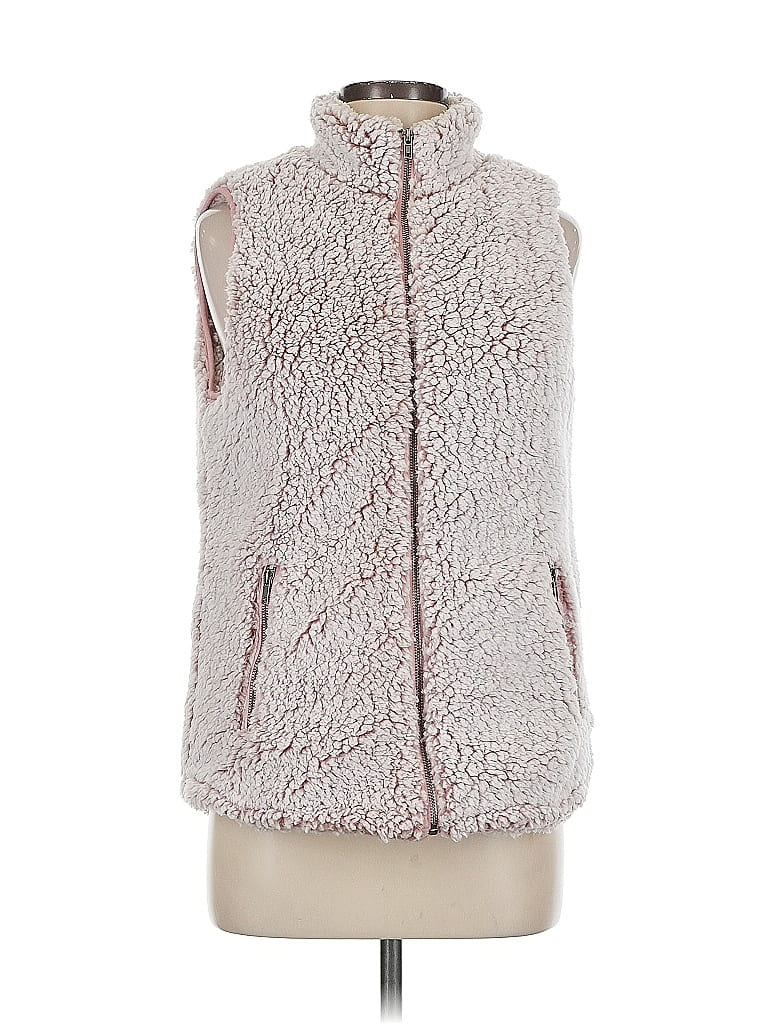 Pre-owned Love Tree Faux Fur Vest In Pink