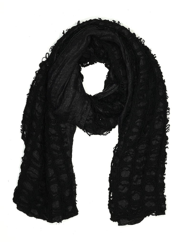 Pre-owned Assorted Brands Scarf In Black
