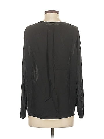 Vince. Long Sleeve Silk Top (view 2)