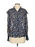 Berenice 100% Viscose Floral Blue Long Sleeve Blouse Size EU 36 / US 6 - photo 1