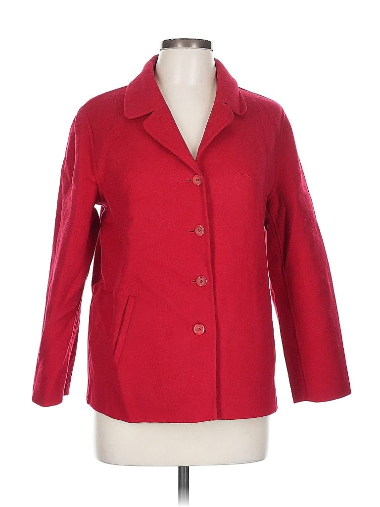Click to view more detailed imagery on our partner's website Pre-owned Talbots Wool Blazer Jacket In Red