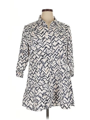 Nic + Zoe 3/4 Sleeve Button-Down Shirt (view 1)