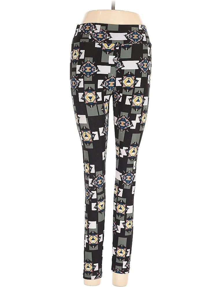 Pre-owned Lularoe Casual Pants In Black