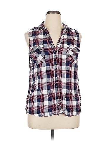 Rock & Republic Sleeveless Button-Down Shirt (view 1)