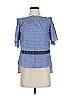 Prabal Gurung 100% Cotton Blue 3/4 Sleeve Blouse Size 0 - photo 1