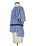 Prabal Gurung 100% Cotton Blue 3/4 Sleeve Blouse Size 0 - photo 5