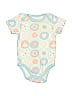 Quiltex Print Blue Short Sleeve Onesie Size 3-6 mo - photo 1