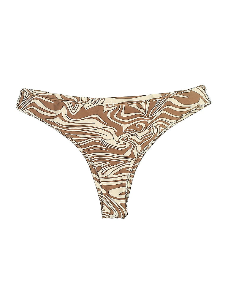 Pre-owned Unbranded Swimsuit Bottoms In Brown