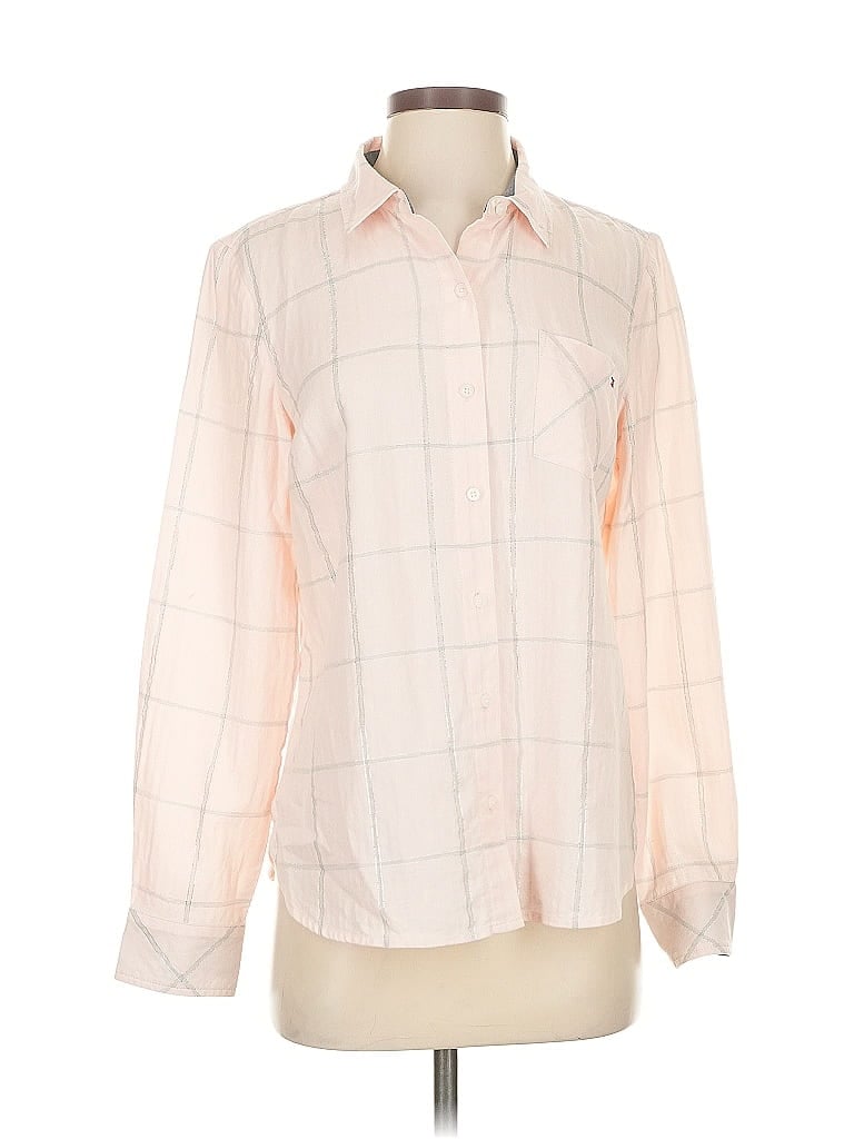 Pre-owned Tommy Hilfiger Long Sleeve Blouse In Pink