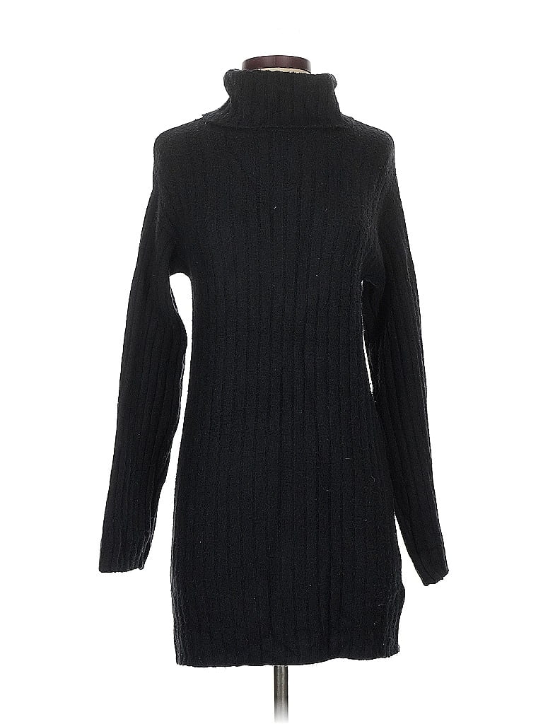 Pre-owned Abercrombie & Fitch Turtleneck Sweater In Black