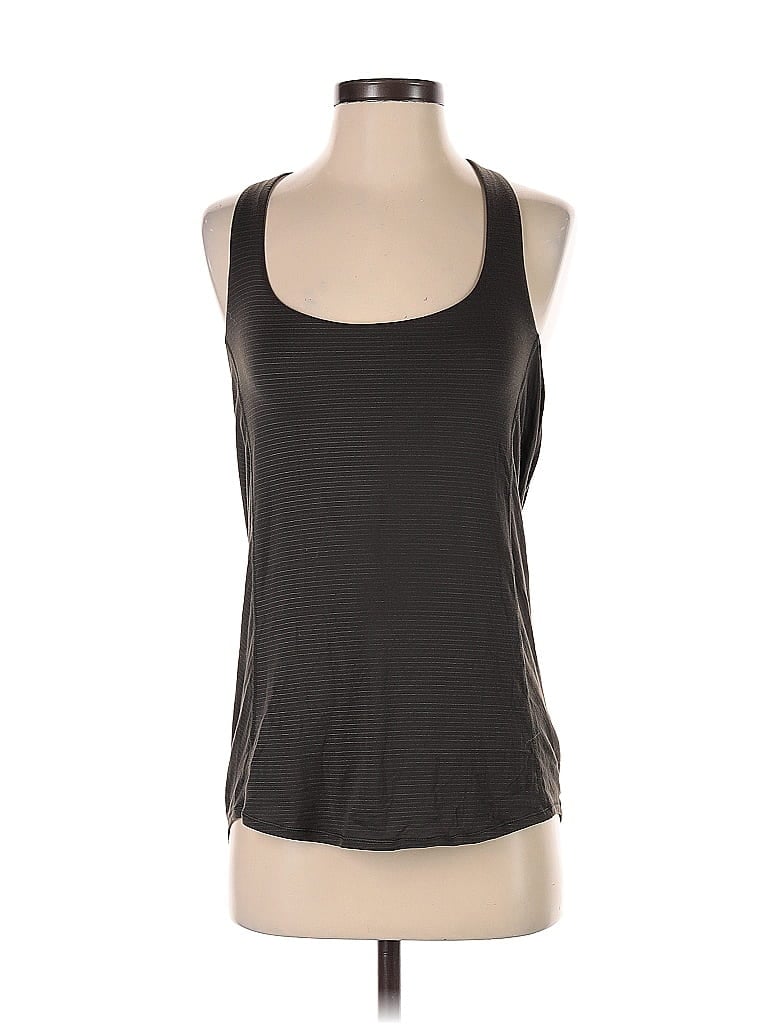 Pre-owned Lululemon Athletica Tank Top Black Halter Neckline Tops