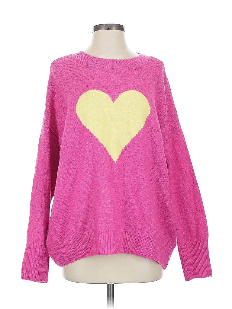 Pre-owned Vince Camuto Pullover Sweater In Pink