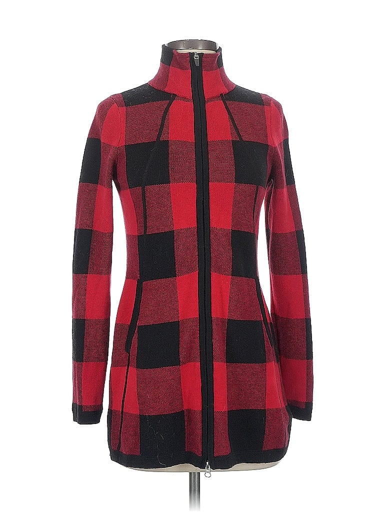 Pre-owned Adrienne Vittadini Cardigan Sweater In Red