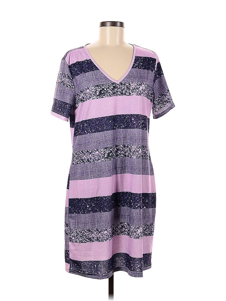 Pre-owned Shein Casual Dress In Purple