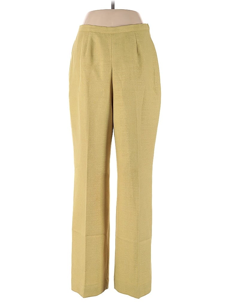 Pre-owned Le Suit Dress Pants In Gold