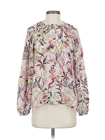 Chufy Long Sleeve Silk Top (view 1)