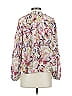 Chufy 100% Silk Pink Long Sleeve Silk Top Size XS - photo 2