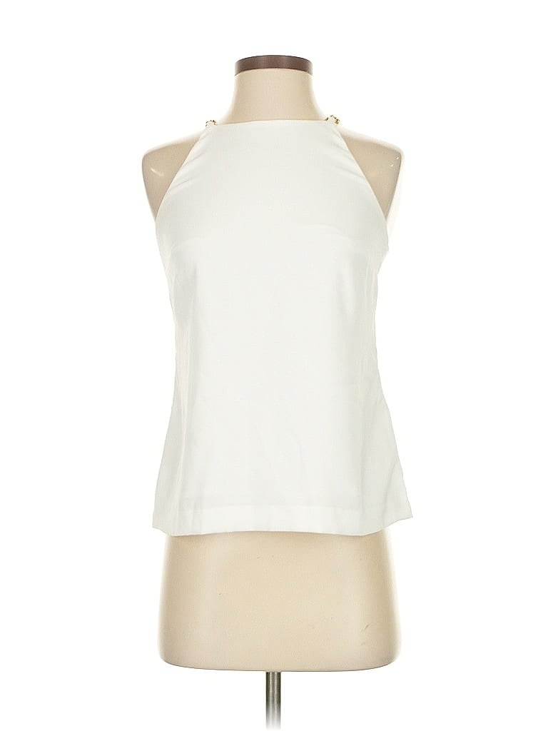 Pre-owned Lilly Pulitzer Sleeveless Blouse In White