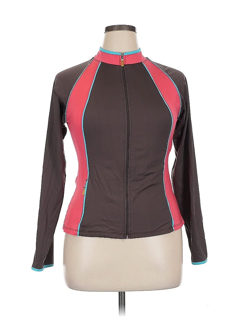 Pre-owned Assorted Brands Track Jacket In Brown