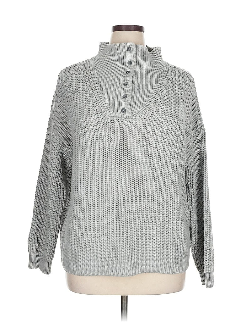 Pre-owned Haven Well Within Turtleneck Sweater In Gray