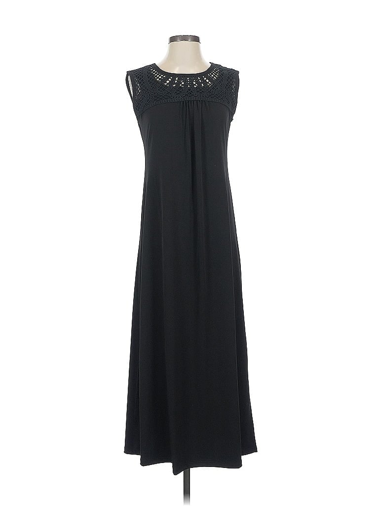 Pre-owned Susan Graver Casual Dress In Black