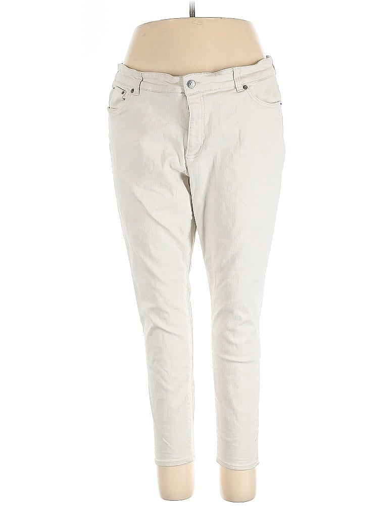 Pre-owned Chaps Casual Pants In White