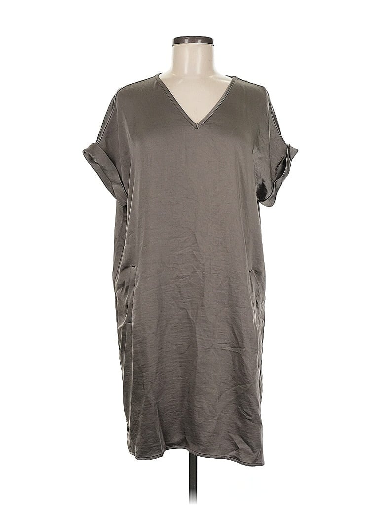 Pre-owned Peace Of Cloth Casual Dress In Brown