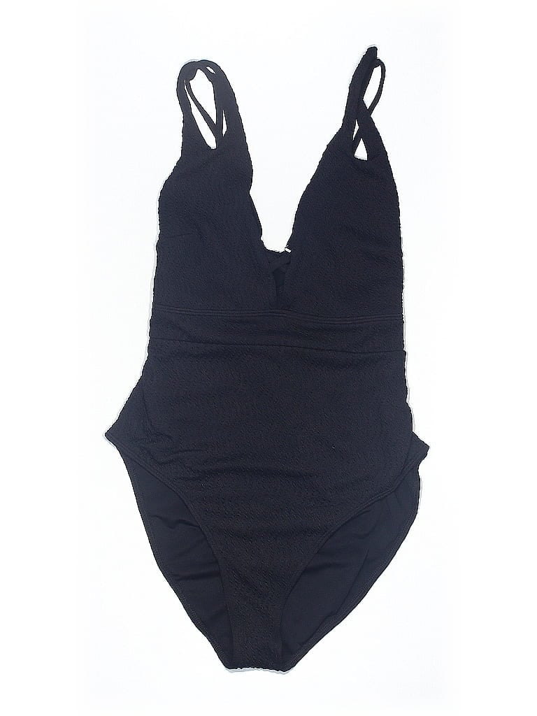 Pre-owned Unbranded One Piece Swimsuit In Black