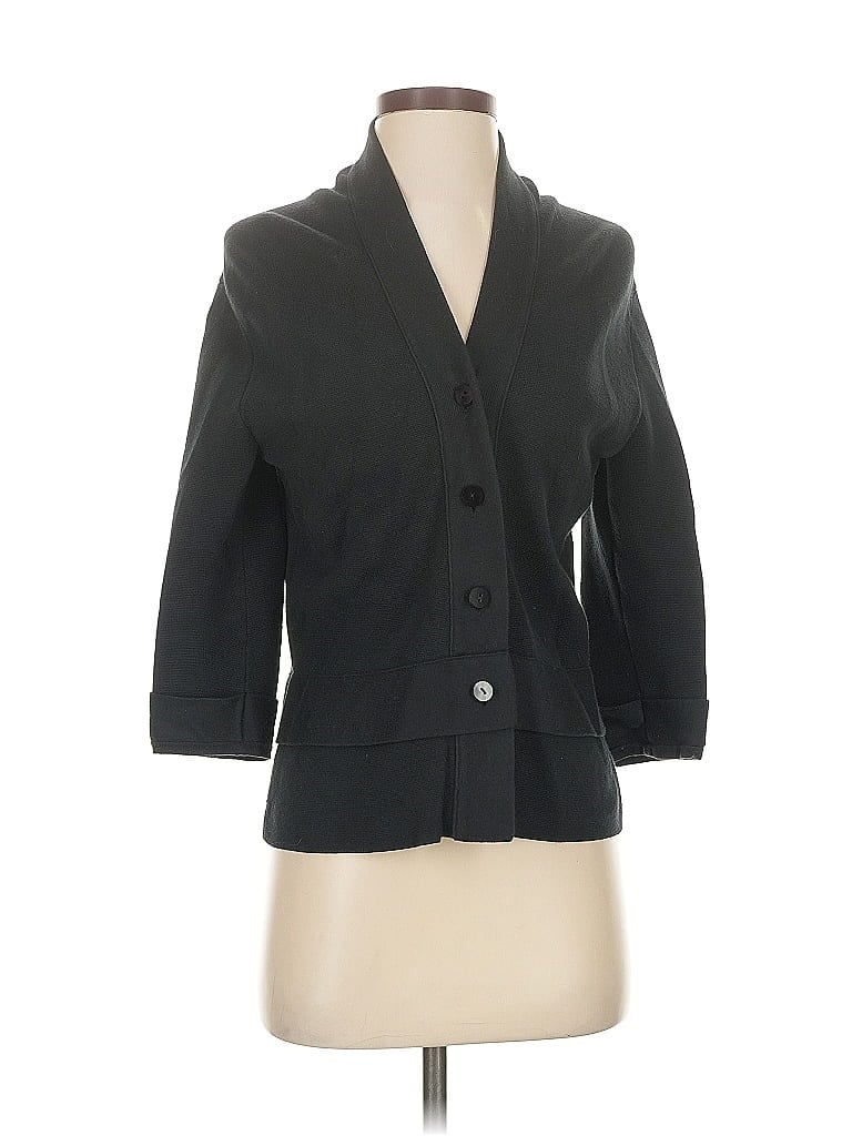 Pre-owned Talbots Cardigan Sweater In Black