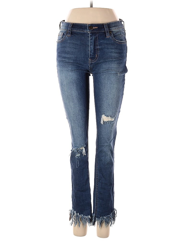 Pre-owned Free People Jeans In Blue