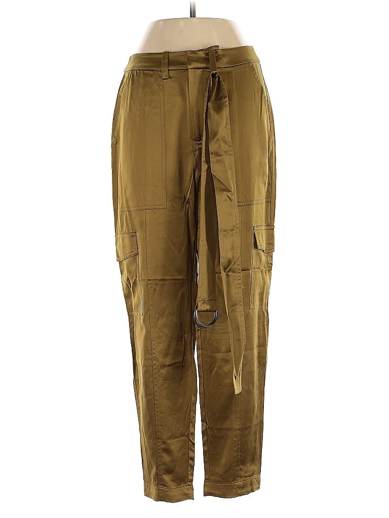 Pre-owned Banana Republic Silk Pants In Gold