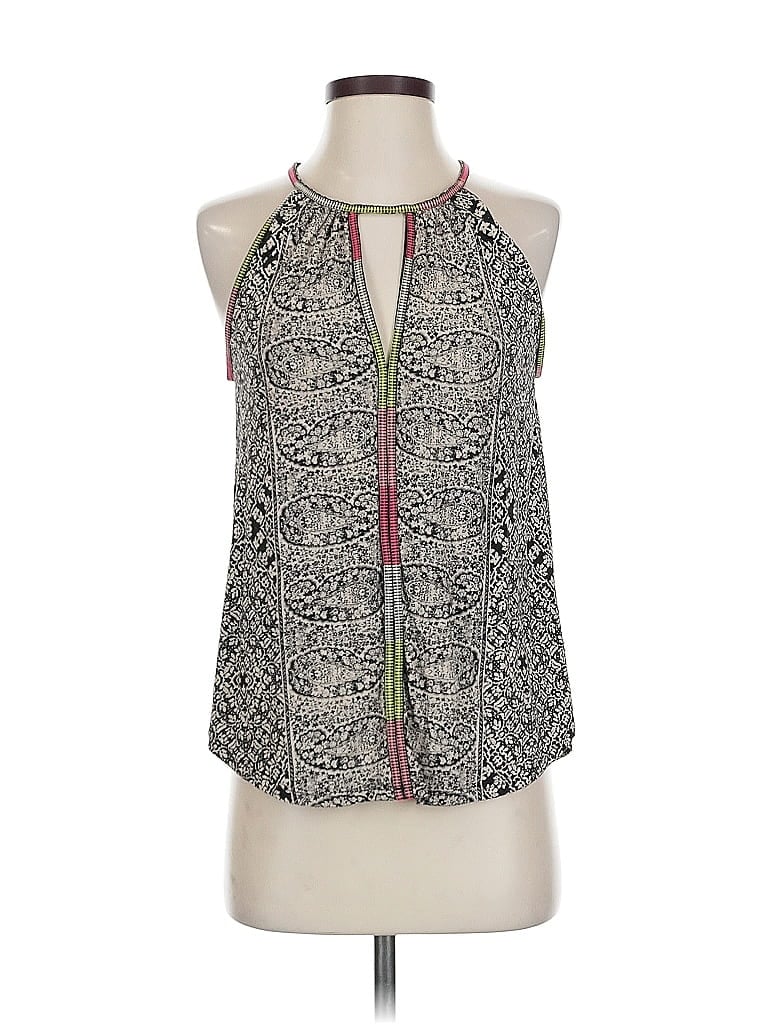 Pre-owned Lucky Brand Sleeveless Blouse In Brown