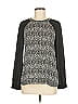 Violet & Claire 100% Polyester Gray Long Sleeve Blouse Size M - photo 1