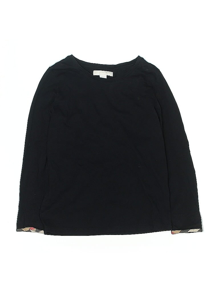 Pre-owned Burberry Kids' Long Sleeve T-shirt In Black