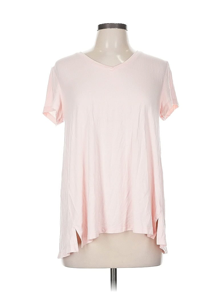 Pre-owned H By Halston Short Sleeve T-shirt In Pink