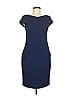 MM. LaFleur Solid Blue Cocktail Dress Size 6 - photo 1