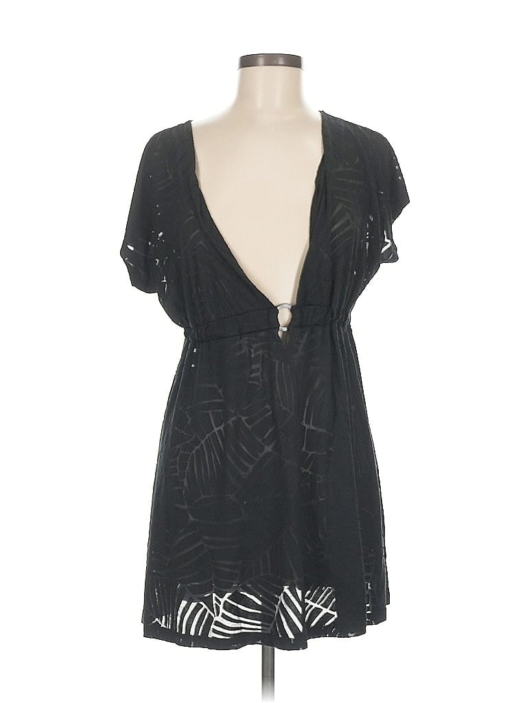 Pre-owned J Valdi Casual Dress In Black