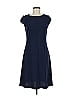 St. John Solid Blue Casual Dress Size 8 - photo 1