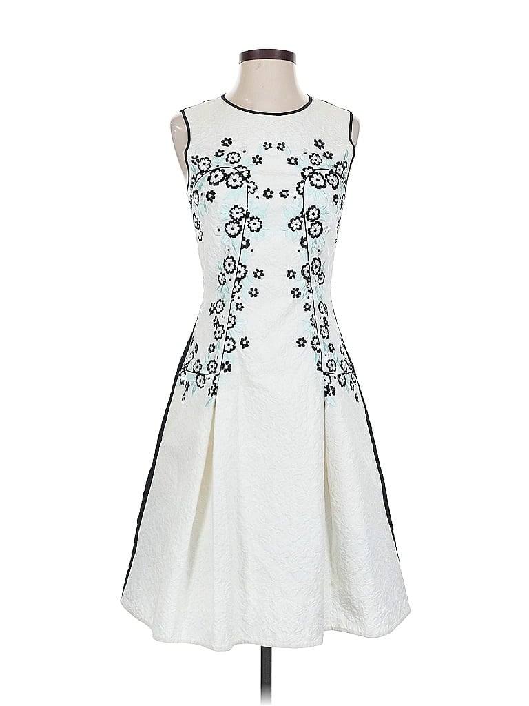 Pre-owned Erdem Cocktail Dress In White