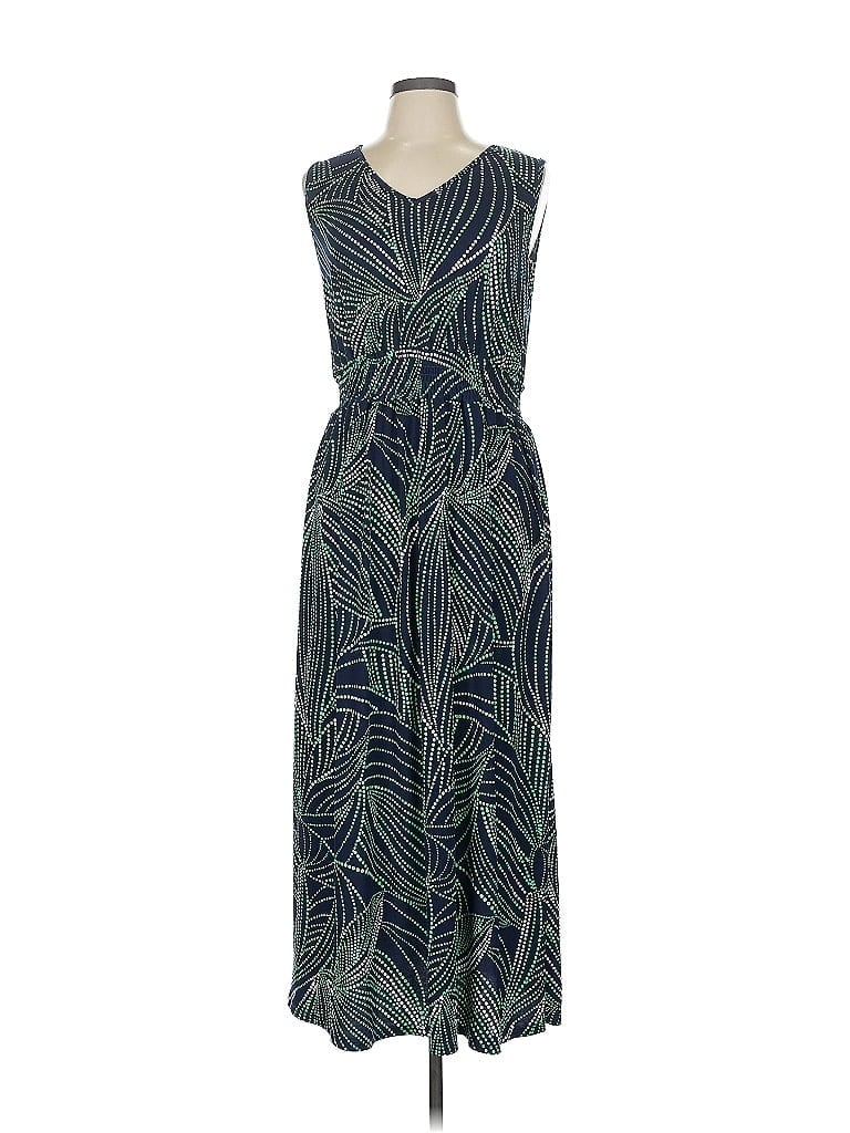 Pre-owned Sjs Casual Dress In Green