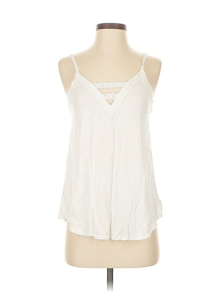 Pre-owned American Eagle Outfitters Sleeveless Blouse In White