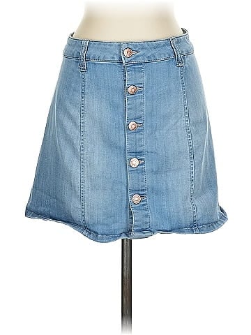 Celebrity Pink Denim Skirt (view 1)