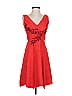 MARCHESA notte 100% Polyester Red Cocktail Dress Size 2 - photo 1