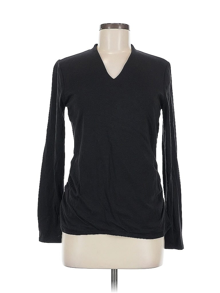Pre-owned Talbots Outlet Long Sleeve T-shirt In Black